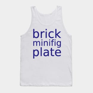 brick minifig plate Tank Top